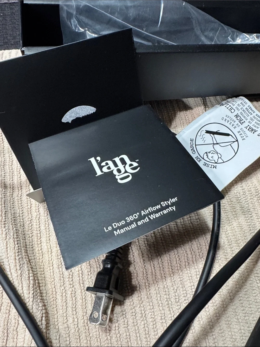 l'ange Black Hair Straightener / Styling Tool